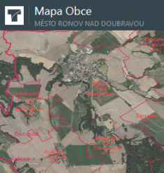 Mapa Města Ronov nad Doubravou